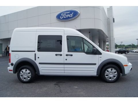 Frozen White 2012 Ford Transit Connect XLT Van