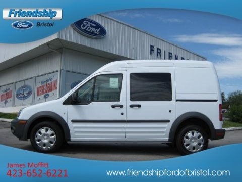 Frozen White 2012 Ford Transit Connect XL Van