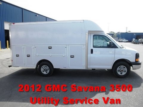 Summit White 2012 GMC Savana Cutaway 3500 Commercial Utility Truck Summit White 2012 GMC Savana Cutaway 3500 Commercial Utility Truck