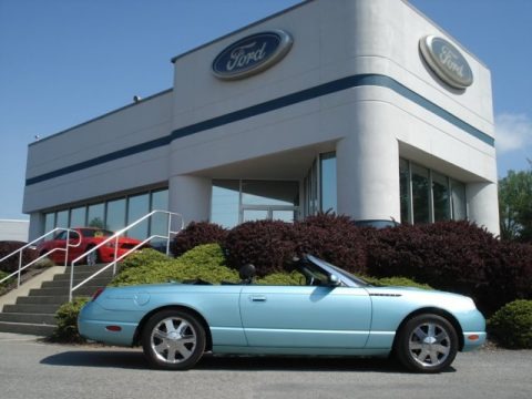 Thunderbird Blue 2002 Ford Thunderbird Premium Roadster Thunderbird Blue 2002 Ford Thunderbird Premium Roadster