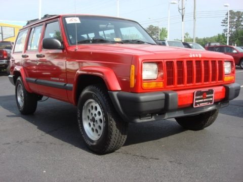 Flame Red 1999 Jeep Cherokee Sport 4x4