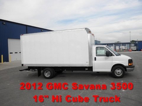 Summit White 2012 GMC Savana Cutaway 3500 Commercial Moving Truck Summit White 2012 GMC Savana Cutaway 3500 Commercial Moving Truck