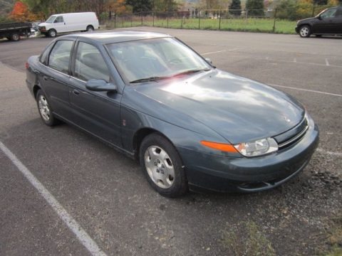 Medium Blue 2002 Saturn L Series L200 Sedan