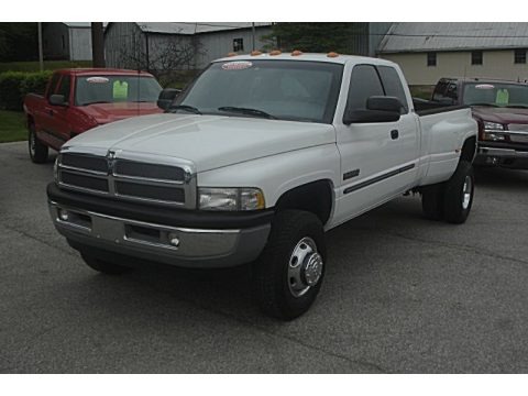 Bright White 2001 Dodge Ram 3500 SLT Quad Cab 4x4 Dually Bright White 2001 Dodge Ram 3500 SLT Quad Cab 4x4 Dually