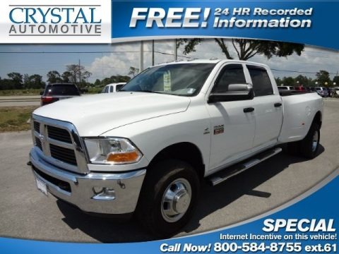 Bright White 2011 Dodge Ram 3500 HD ST Crew Cab 4x4 Dually Bright White 2011 Dodge Ram 3500 HD ST Crew Cab 4x4 Dually