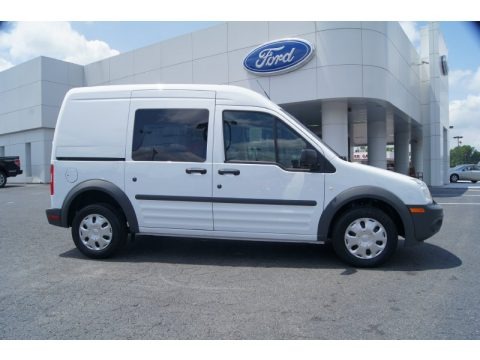 Frozen White 2012 Ford Transit Connect XL Van