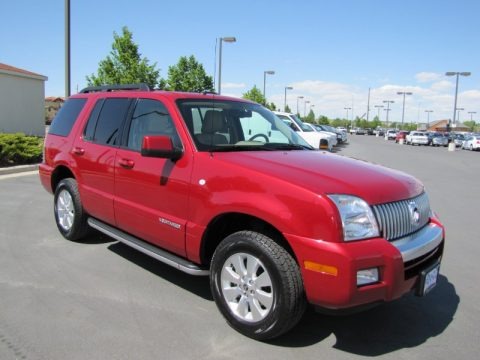 Sangria Red Metallic 2010 Mercury Mountaineer V6 AWD Sangria Red Metallic 2010 Mercury Mountaineer V6 AWD