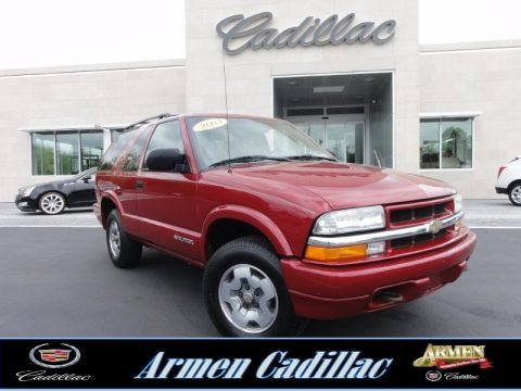 Dark Cherry Red Metallic 2003 Chevrolet Blazer LS 4x4