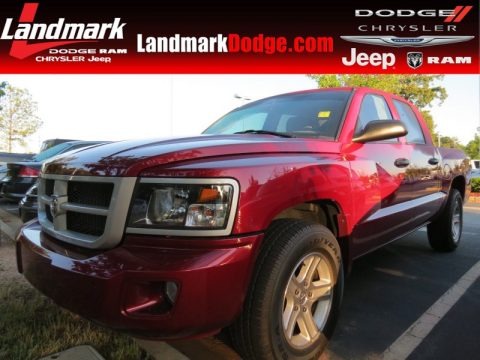 Deep Cherry Red Crystal Pearl 2011 Dodge Dakota Big Horn Crew Cab
