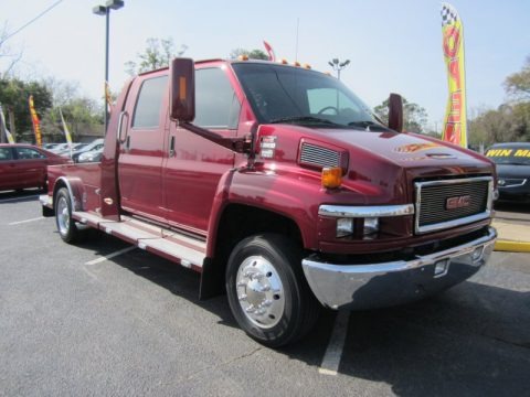 Dark Red Metallic 2006 GMC C Series TopKick C5500 Crew Cab Chassis 5th Wheel Dark Red Metallic 2006 GMC C Series TopKick C5500 Crew Cab Chassis 5th Wheel