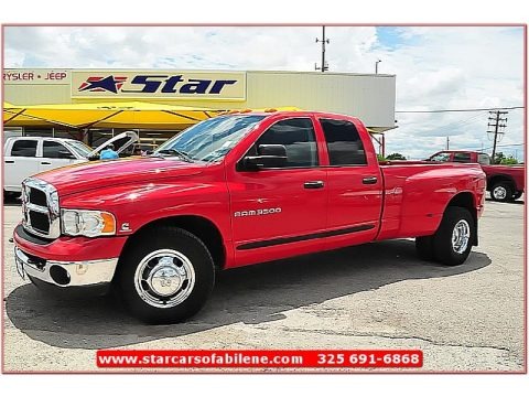 Flame Red 2005 Dodge Ram 3500 SLT Quad Cab Dually Flame Red 2005 Dodge Ram 3500 SLT Quad Cab Dually