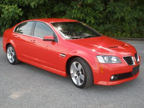Liquid Red 2009 Pontiac G8 GT