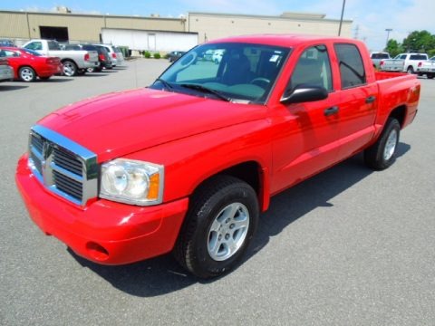 Flame Red 2006 Dodge Dakota SLT Quad Cab 4x4