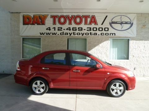 Sport Red Metallic 2008 Chevrolet Aveo LT Sedan
