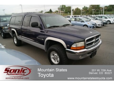 Intense Blue 1998 Dodge Dakota SLT Extended Cab 4x4