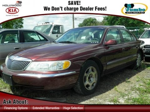 Autumn Red Metallic 2001 Lincoln Continental 