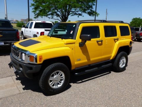 Yellow 2007 Hummer H3 Yellow 2007 Hummer H3