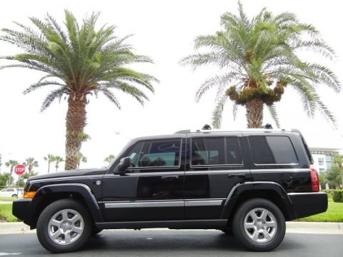 Black Clearcoat 2007 Jeep Commander Limited 4x4