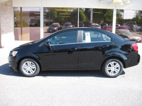 Black 2012 Chevrolet Sonic LT Sedan