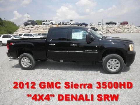 Onyx Black 2012 GMC Sierra 3500HD Denali Crew Cab 4x4