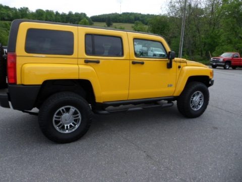 Yellow 2007 Hummer H3 Yellow 2007 Hummer H3