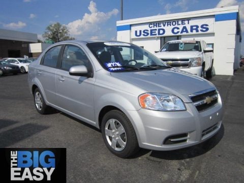 Cosmic Silver 2010 Chevrolet Aveo LT Sedan