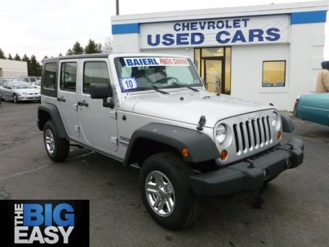 Bright Silver Metallic 2010 Jeep Wrangler Unlimited Sport 4x4 Bright Silver Metallic 2010 Jeep Wrangler Unlimited Sport 4x4
