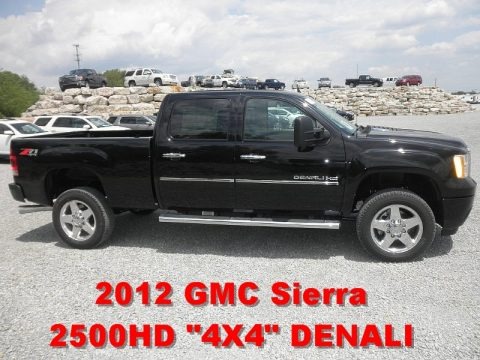 Onyx Black 2012 GMC Sierra 2500HD Denali Crew Cab 4x4 Onyx Black 2012 GMC Sierra 2500HD Denali Crew Cab 4x4