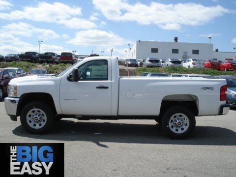 Summit White 2012 Chevrolet Silverado 3500HD WT Regular Cab 4x4