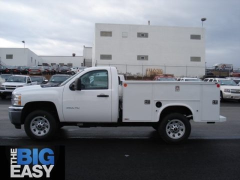 Summit White 2012 Chevrolet Silverado 3500HD WT Regular Cab 4x4 Commercial