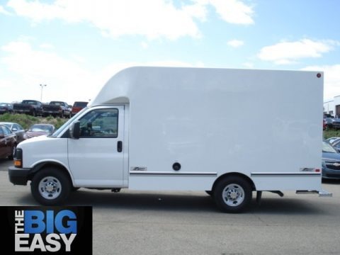 Summit White 2012 Chevrolet Express Cutaway 3500 Commercial Moving Truck