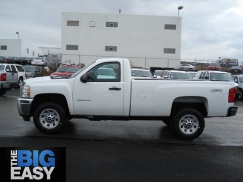 Summit White 2012 Chevrolet Silverado 2500HD Work Truck Regular Cab 4x4