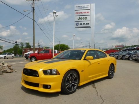 Stinger Yellow 2012 Dodge Charger SRT8 Super Bee