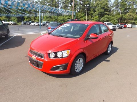 Victory Red 2012 Chevrolet Sonic LT Sedan