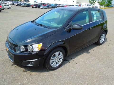 Black 2012 Chevrolet Sonic LT Sedan