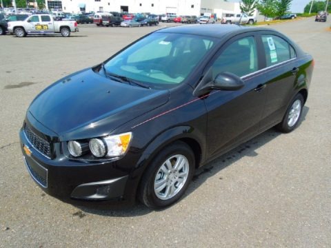 Black 2012 Chevrolet Sonic LT Sedan