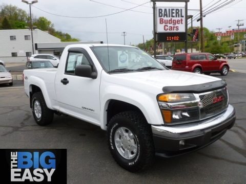 Summit White 2005 GMC Canyon SL Regular Cab 4x4 Summit White 2005 GMC Canyon SL Regular Cab 4x4