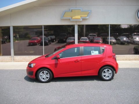 Victory Red 2012 Chevrolet Sonic LT Hatch