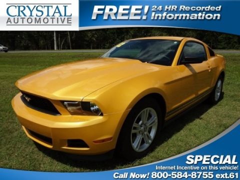 Yellow Blaze Metallic Tri-Coat 2012 Ford Mustang V6 Coupe Yellow Blaze Metallic Tri-Coat 2012 Ford Mustang V6 Coupe