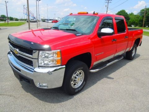 Victory Red 2008 Chevrolet Silverado 2500HD LT Z71 Crew Cab 4x4