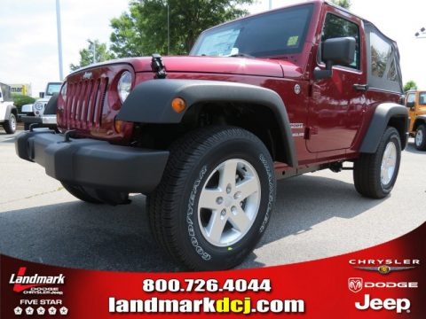 Deep Cherry Red Crystal Pearl 2012 Jeep Wrangler Sport S 4x4