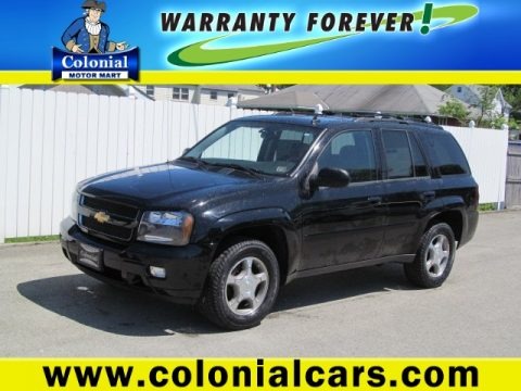 Black 2008 Chevrolet TrailBlazer LT 4x4 Black 2008 Chevrolet TrailBlazer LT 4x4