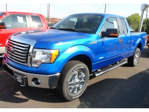 Blue Flame Metallic 2012 Ford F150 XLT SuperCab 4x4