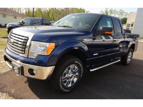 Dark Blue Pearl Metallic 2012 Ford F150 XLT SuperCab 4x4