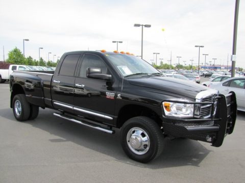 Brilliant Black Crystal Pearl 2009 Dodge Ram 3500 Laramie Quad Cab 4x4 Dually Brilliant Black Crystal Pearl 2009 Dodge Ram 3500 Laramie Quad Cab 4x4 Dually