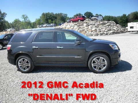 Carbon Black Metallic 2012 GMC Acadia Denali