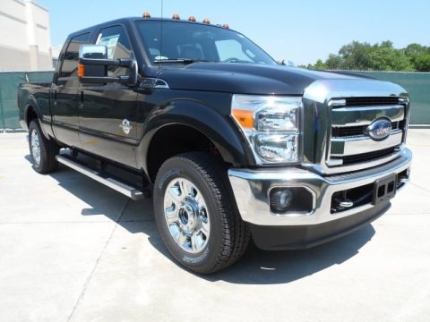 Tuxedo Black Metallic 2012 Ford F250 Super Duty Lariat Crew Cab 4x4