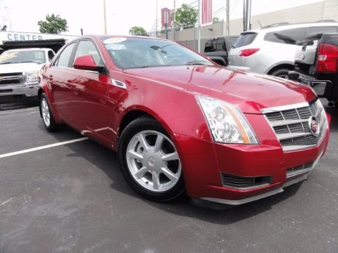 Crystal Red 2008 Cadillac CTS Sedan