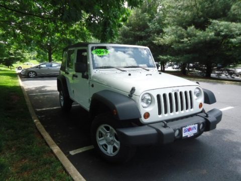 Stone White 2010 Jeep Wrangler Unlimited Sport 4x4 Stone White 2010 Jeep Wrangler Unlimited Sport 4x4