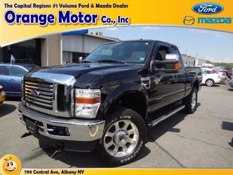 Black 2009 Ford F250 Super Duty Lariat SuperCab 4x4